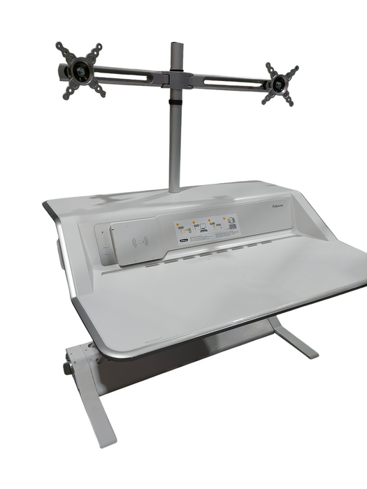 Fellows Ergonomic Dual Mount Monitor Stand Desk Docking Station  =
