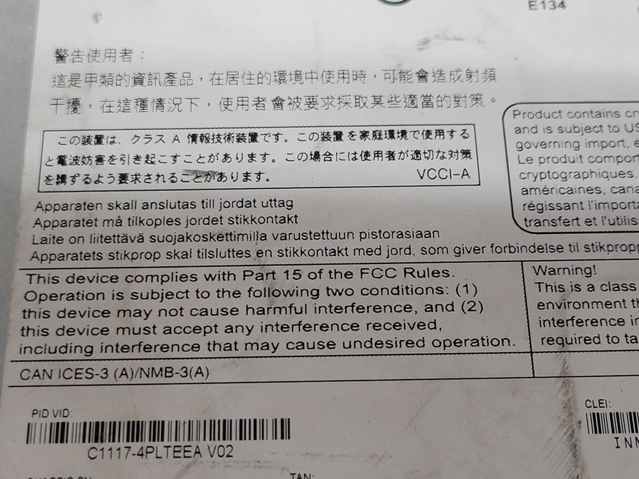Cisco C1117-4PLTEEA ISR 1100 4P DSL Router, READ _