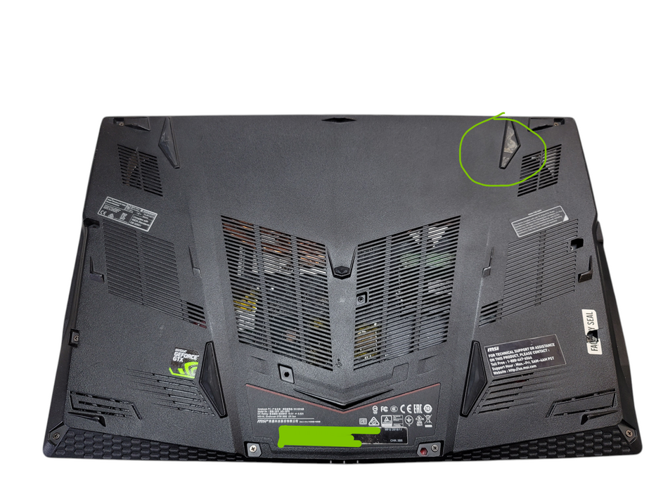 MSI GL63 i5-8300H 16GB DDR4 GTX 1050 256GB M.2 SSD  β Lap200