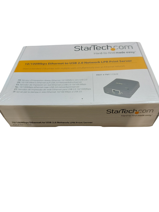 Startech 10/100Mbps Ethernet to USB 2.0 Network LPR Print Server (PM1115U2)