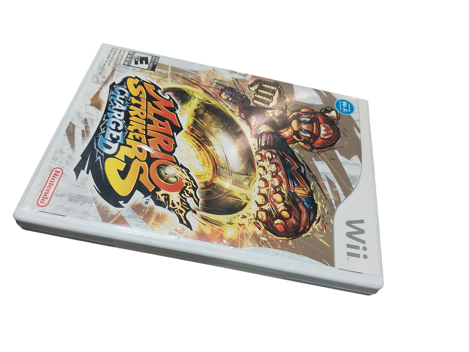 Nintendo Wii Mario Strikers Charged, cd with case & manual =