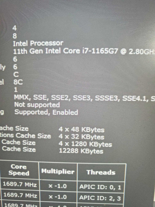 Dell Latitude 7420 TOUCH Core i7-1165G7@2.8GHz 16GB RAM 256GB NVME  Lap200