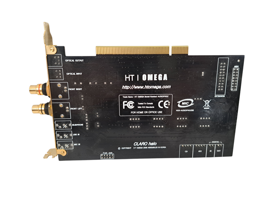 HT Omega Claro Halo PCI 7.1 Sound Card w/ Cables )