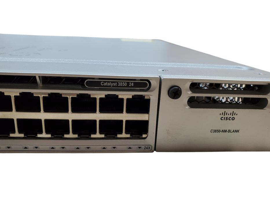 Cisco WS-C3850-24T-S V07 24-Port Gigabit Managed Switch - 1x 350w PSU