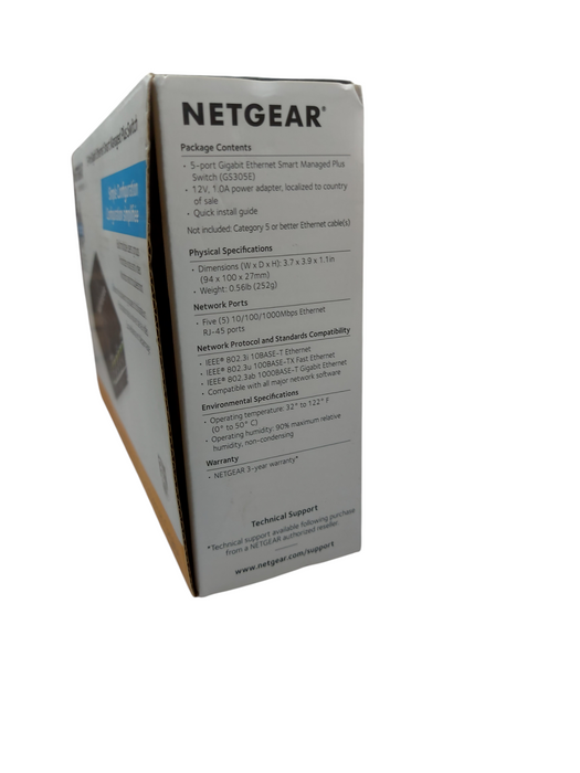 NETGEAR 5-Port Gigabit Ethernet Plus Switch (GS305E)
