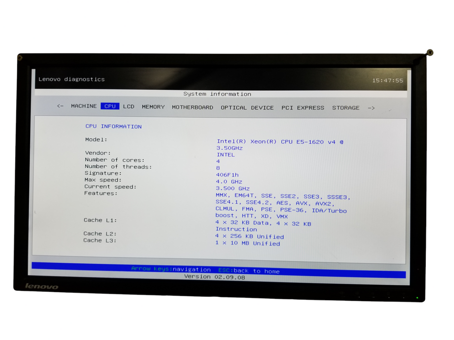 Lenovo ThinkStation P510 | Xeon E5-1620 v4, 16GB DDR4, GTX 1060 6GB, No HDD