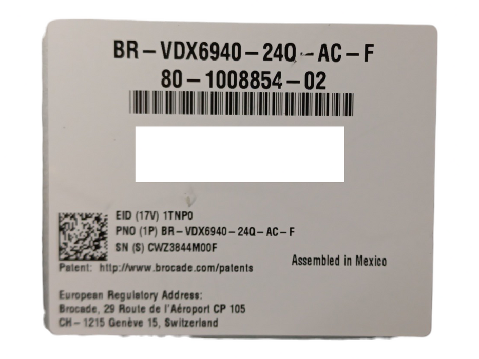 Brocade BR-VDX6940-24Q-AC-F Switch, READ