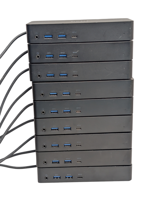 Lot of 9x DELL D6000 Universal USB-C PD / USB-A Docking Stations -