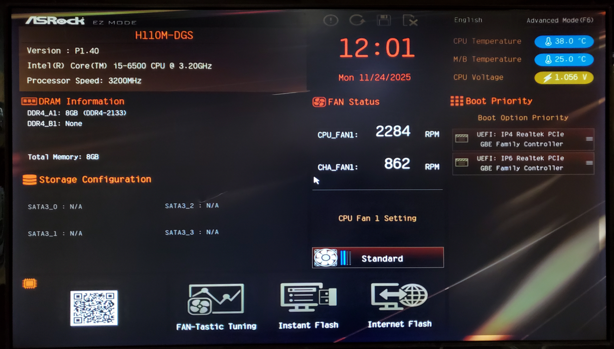 Custom PC | ASRock H110M-DGS, Core i5-6500, 8GB DDR4, GTX 1050Ti - No HDD