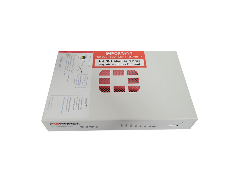 Fortinet Fortigate-50E Network Security Firewall Initialized FG-50E !