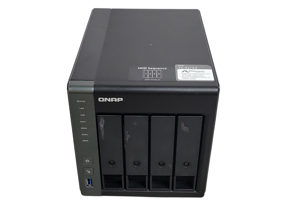 QNAP TS-431X3 4-Bay NAS with 4x 3TB Hard Drives _