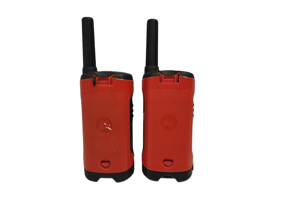 MOTOROLA T265 Rechargeable Emergency Preparedness 2-Way Radio Orange (2 Pack) Q$