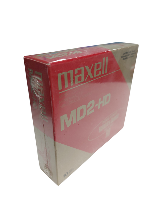 Maxell MD2-HD 10 Pack 5.25" Mini-Floppy Disk New  =