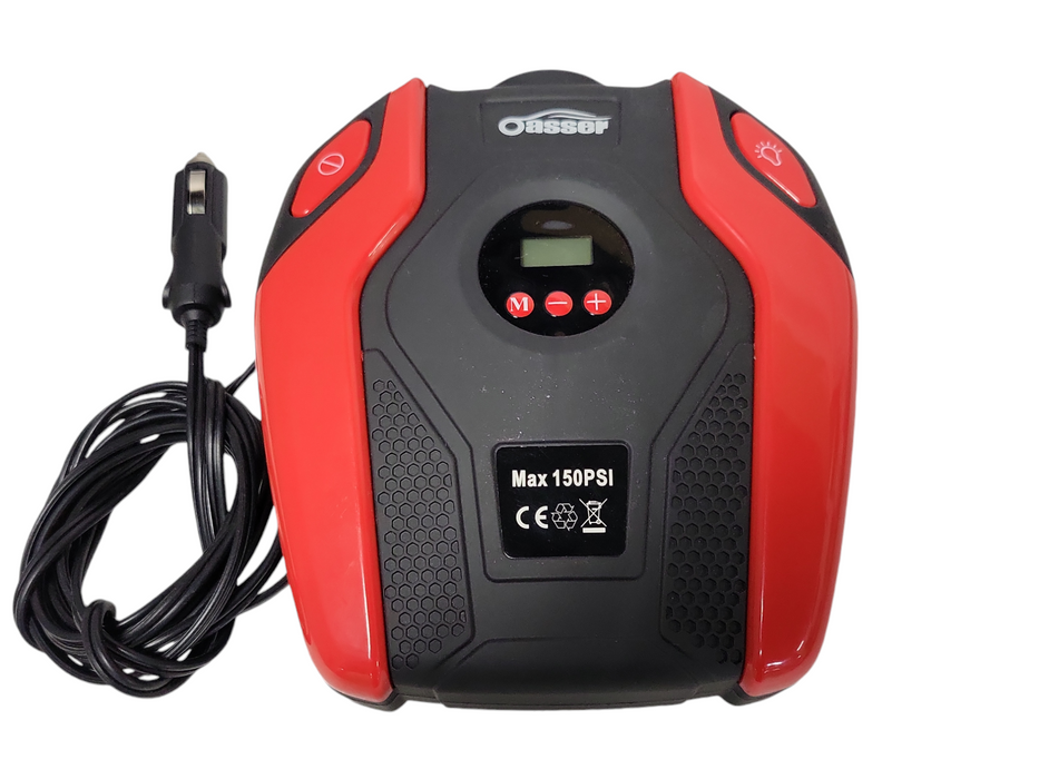 Oasser Air Compressor Tire Inflator Portable 150 PSI, READ _