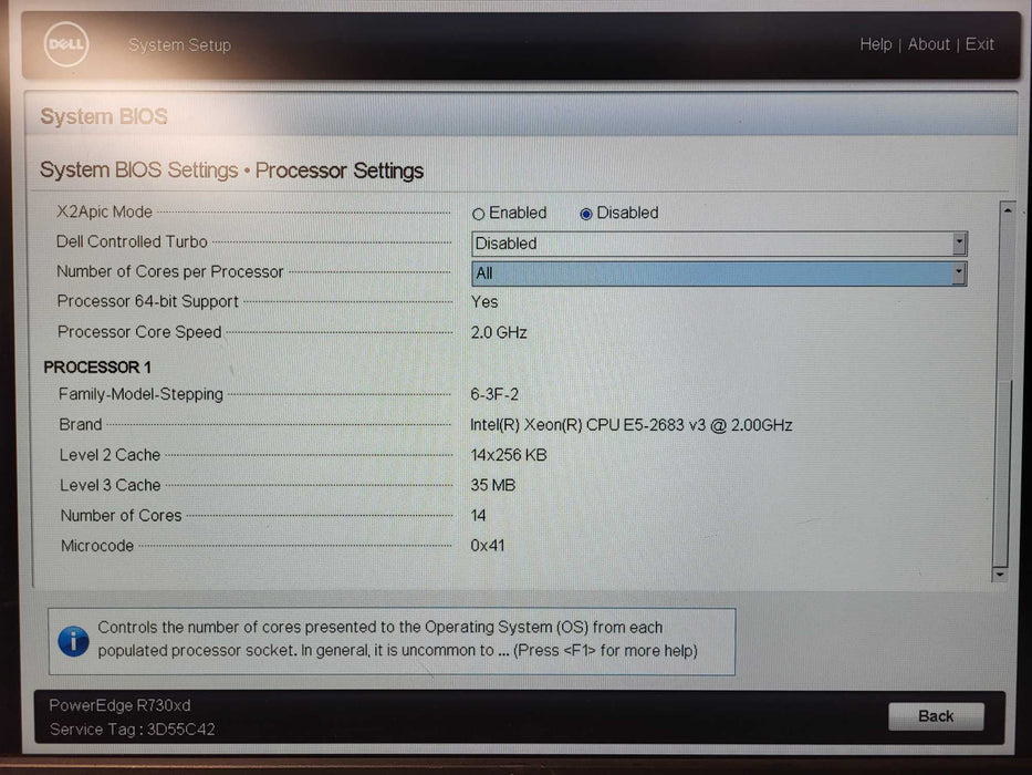 DELL PowerEdge R730xd 2.5" E5-2683 v3 @ 2GHz 32GB RAM H730P mini 2x PSU  $