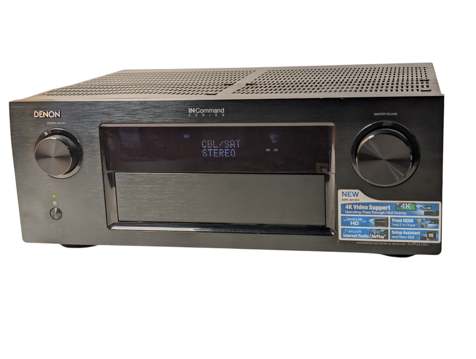 Denon AVR-3313CI 7.2 Channel Integrated Network 4K Home Theater Receiver -