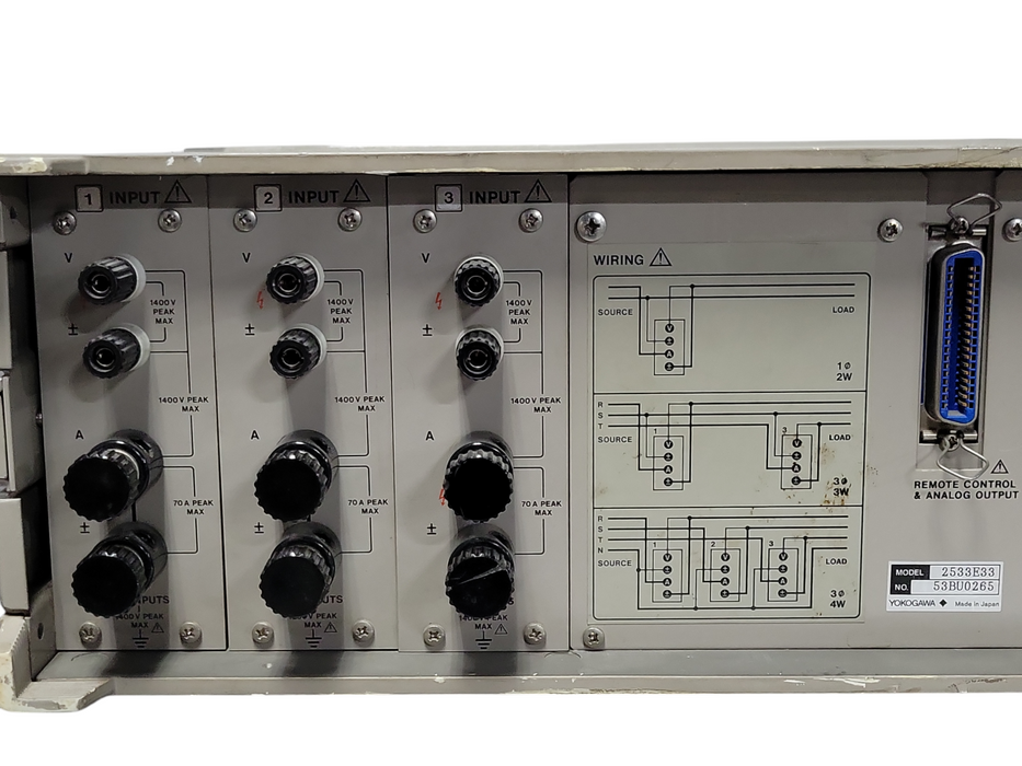 YOKOGAWA 2533E AC Digital Power meter, READ _