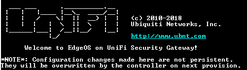 Ubiquiti Networks UniFi USG Security Gateway. Factory Reset !