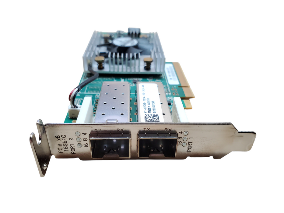 QLogic QLE2662L-DEL 16Gb Dual Port SFP+ FC Host Bus Adapter 03PCN3