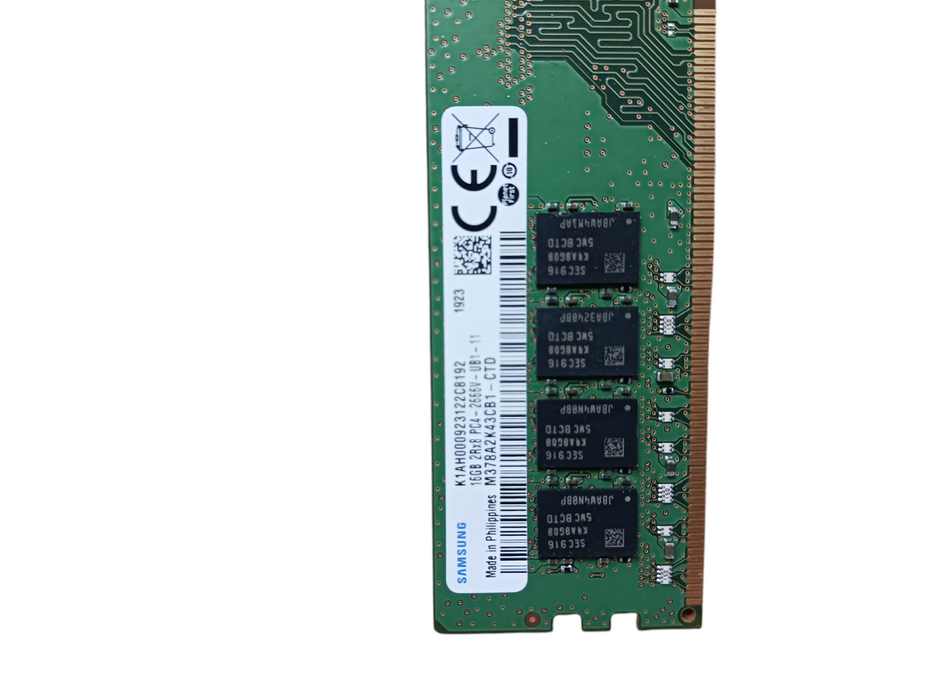 Samsung 16GB DDR4 2666MHz PC4-2666V UDIMM Desktop Memory M378A2K43CB1-CTD Q