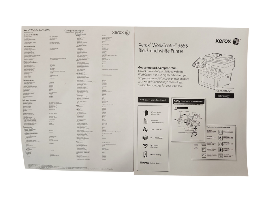 Xerox WorkCentre 3655i, Black and White Multifunction Printers, TESTED