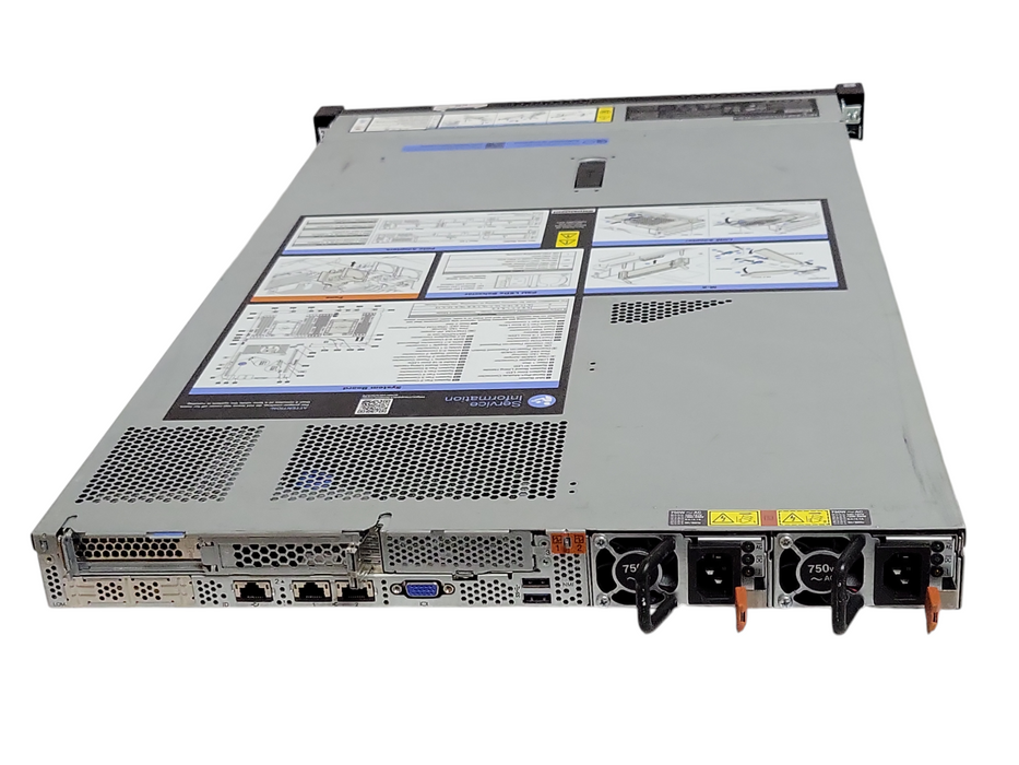 Lenovo SR570 1U Server with 2x PSU, Avago RAID 530-8i, 2x HDD Trays, READ _