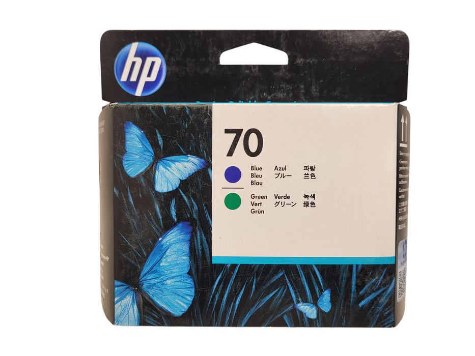HP PRINTHEAD 70 C9408A BLUE / GREEN DESIGNJET NEW IN BOX Q$