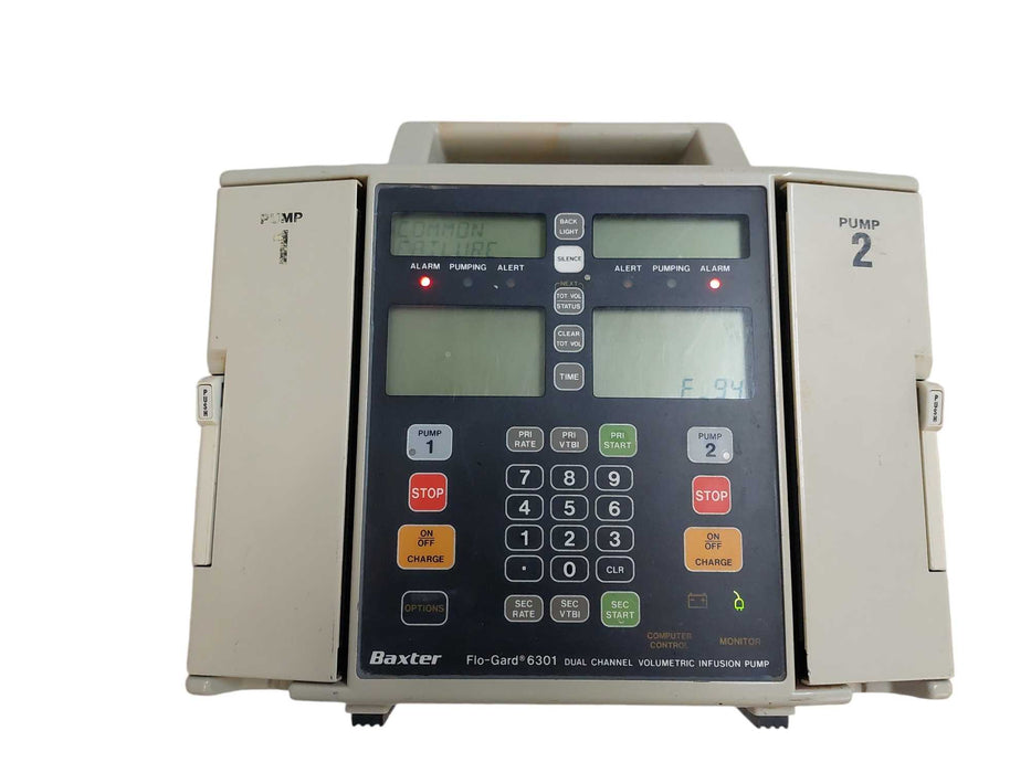 Baxter Flo-Gard 6301 Dual-Channel Volumetric Infusion Pump  =