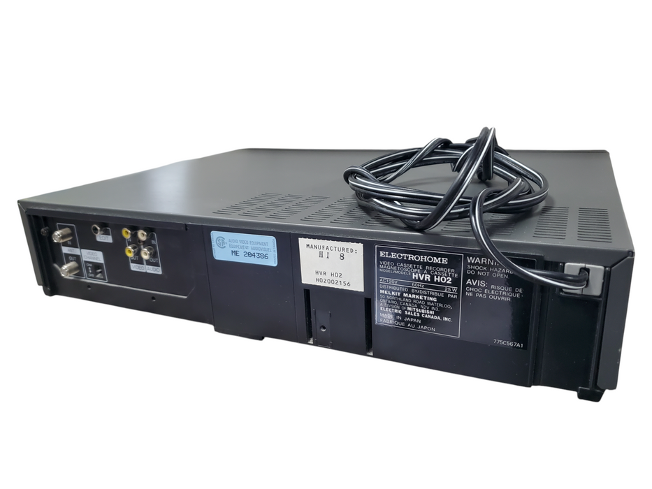 ELECTROHOME VIDEO CASSETTE RECORDER HVR H02 WITH REMOTE READ