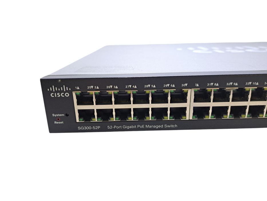 Cisco SG300-52P-K9 V02 | 52-Port Gigabit PoE Managed Switch