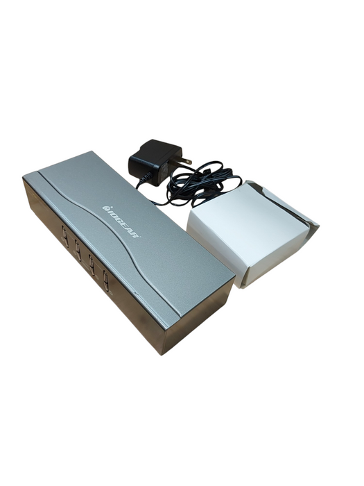 Lot 2x Iogear GCS1764 Miniview DVI 4-Port USB KVMP Switch with Audio Seal