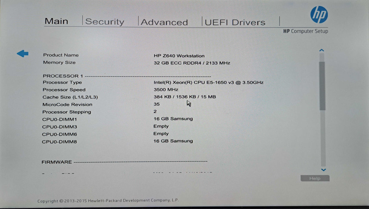 HP Z640 Workstation | Xeon E5-1650 v3, 32GB DDR4, Quadro M2000, No HDD )