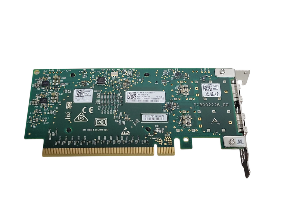 Dell CX512F ConnectX-5 Dual-Port 25GB PCIe x16 Network Adapter P/N: 0V5DG9 _
