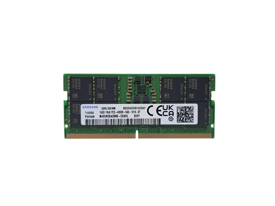 Samsung 16GB 1Rx8 PC5-4800B SODIMM DDR5 Laptop Memory RAM M425R2GA3BB0-CQK0L )