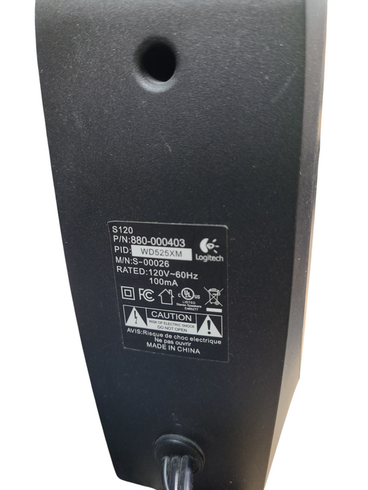 Logitech S120 Stereo Speakers - Black