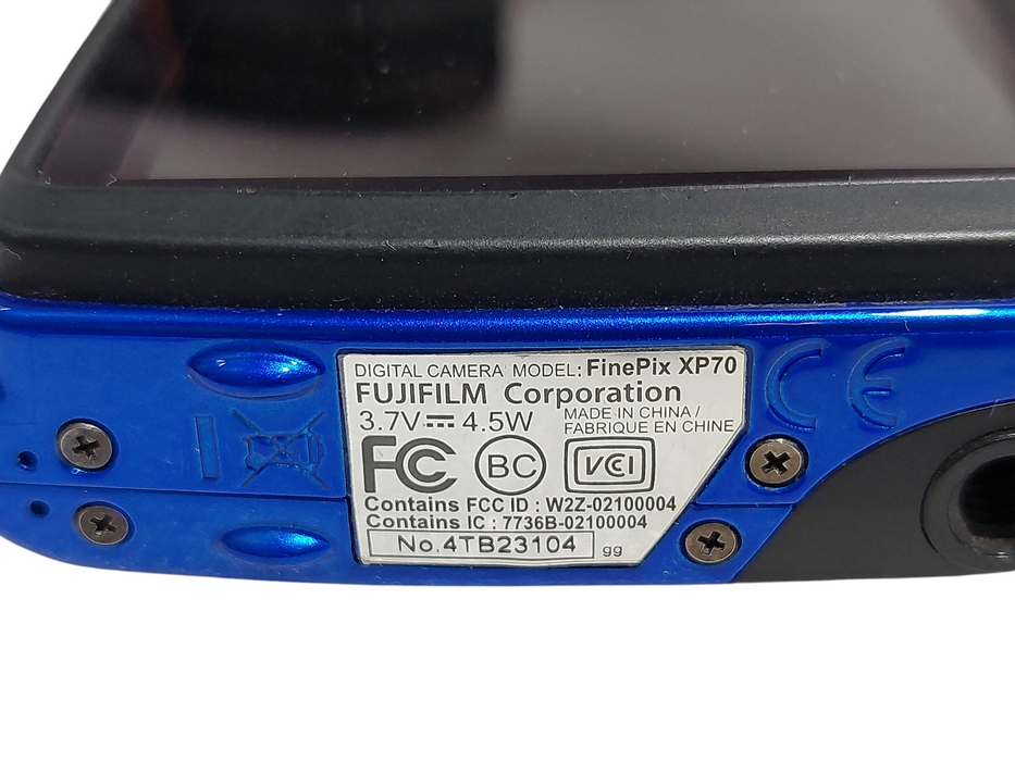 FujiFilm XP 10M/33ft Waterproof 1.5M/5ft Shockproof Model: FinePix XP70  =