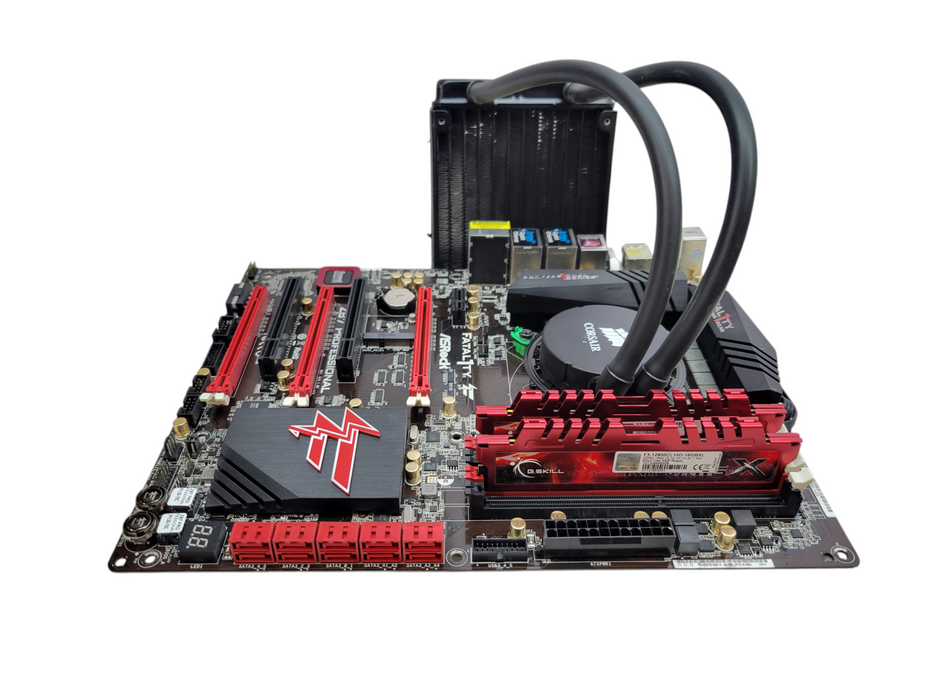 Intel Core i7-4770 ASRock Z87 Professional P1.50 16GB DDR3 + Liquid Cooling %
