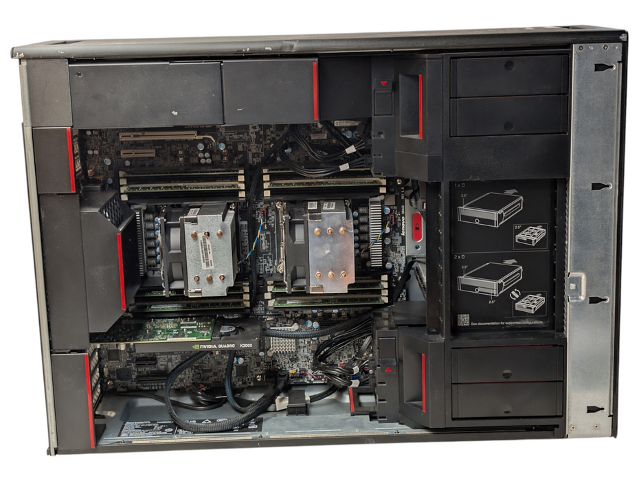 Lenovo ThinkStation P900 2x Intel Xeon E5-2683 v3 64GB RAM 500GB SSD  -