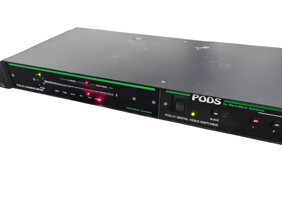 Ward-Beck Systems Pod-21 Digital video switcher, POD-22 Loudness in rackmount !