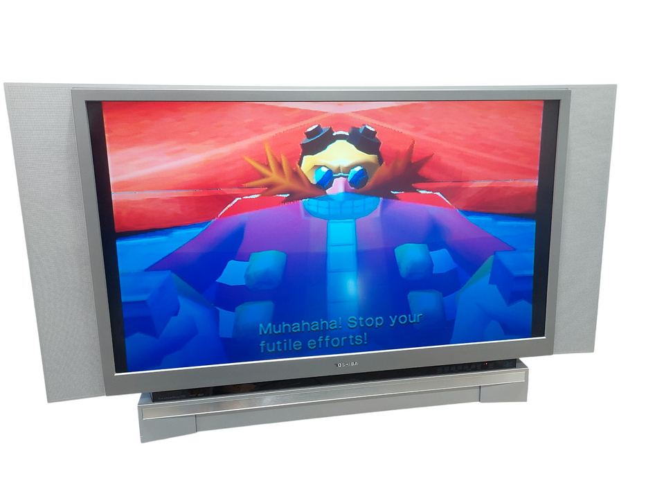 Toshiba 52"DLP TV & Nintendo Gamecube Black,Black Controller & Sonic Game  =