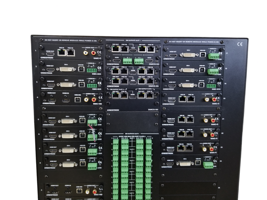 Crestron DM-MD32X32-RPS Digital Media Switcher with 27 Modules *READ*