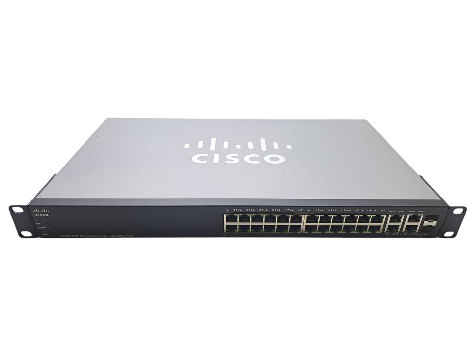 Cisco SG300-28PP-K9 V02 | 28-Port Gigabit PoE+ Managed Switch | 2x SFP Q