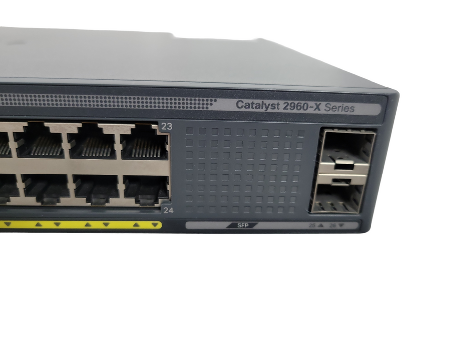 Cisco WS-C2960X-24TS-LL, 24-Port Gigabit 2x SFP LANLite Network Switch !