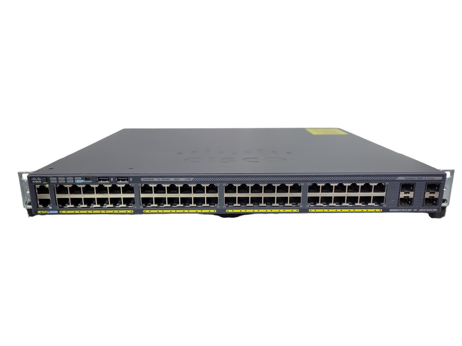 Cisco WS-C2960X-48LPS-L V04 | 48-Port Gigabit PoE+ 370W Switch | 4x SFP !