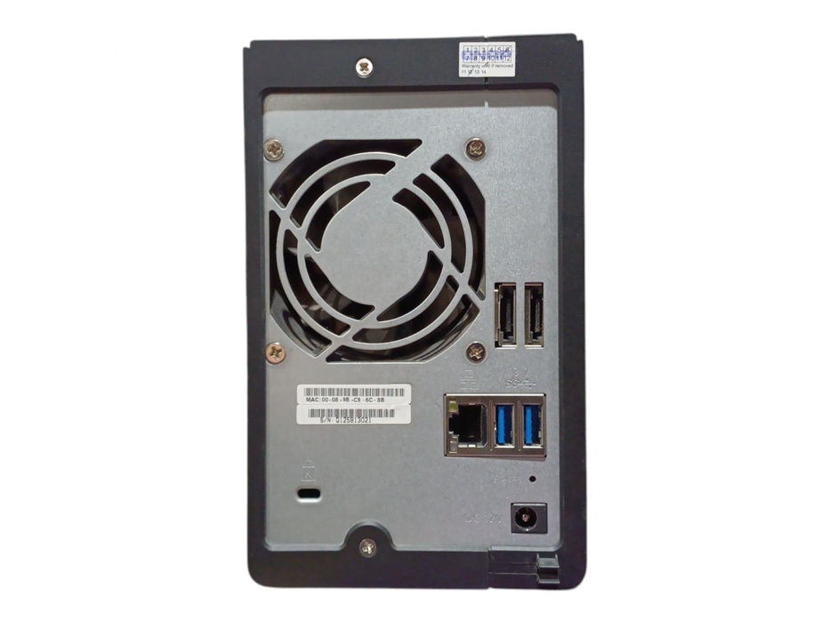 QNAP TS-219P II Network Attached Storage 4TB (2x 2TB) HDD, No AC Adapter