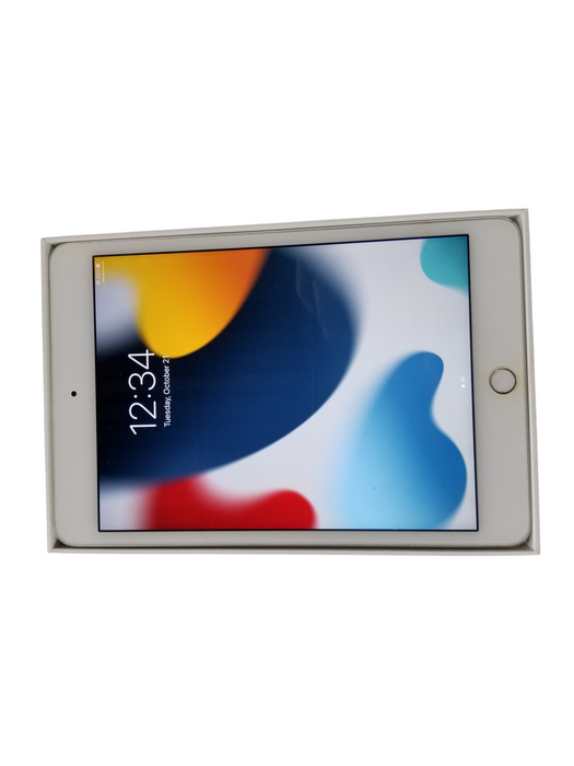 Apple iPad Mini 4 Silver A1538 Model MK9P2CL/A 128GB Wi-Fi