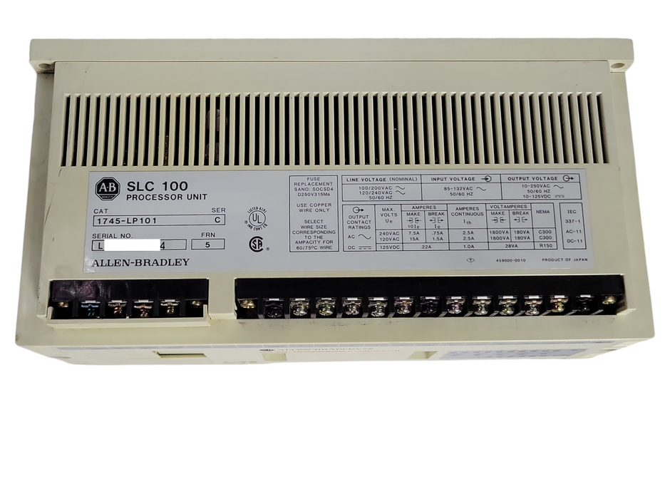 Allen Bradley SLC 100 Programable Controller 1745-LP101, READ _