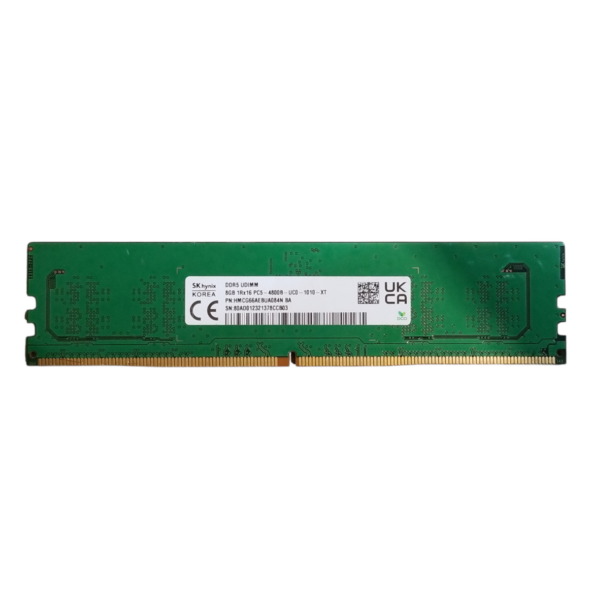 SK hynix DDR5 UDIMM 8GB 1Rx16 PC5-4800B-UC0-1010-XT Q — retail.era