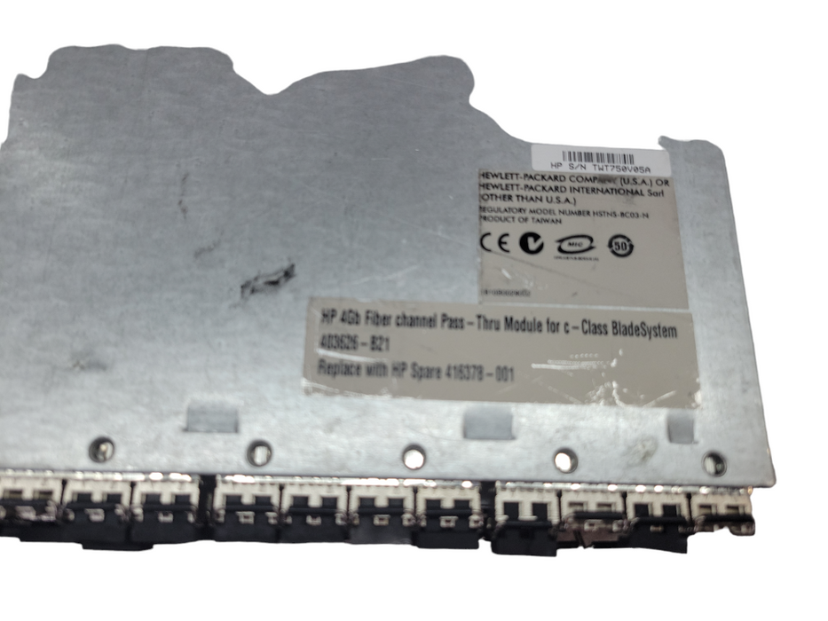 Lot of 2x - HP 4GB Fibre Channel Pass-Thru Module | 403626-B21 | HSTNS-BC03- %