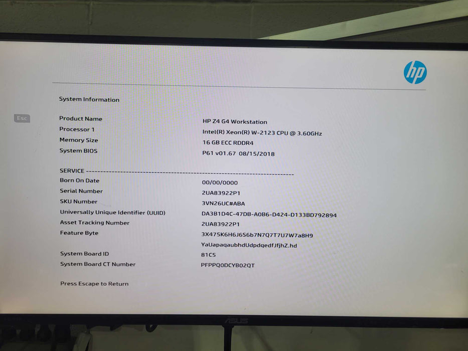 HP Z4 G4 - Xeon W-2123 - 16GB DDR4 - 512GB NVMe - 750W PSU %
